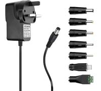 5V 2A Power Adapter Universal Power Supply with 7 DC Connectors Multi Plug AC to DC 5V Adaptor 10W AC Adapter Multifunctional Portable Power Transformers Converter Inverter AC-DC Power Adapter