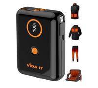 5V 2A Power Bank for Heated Jacket, Heated Vest Battery Pack 10000mAh Portable USB Charger, Power Pack for Heated Stadium Seat Chair, Mobile Phone Charger for iPhone Android with Built-In Cable Fast