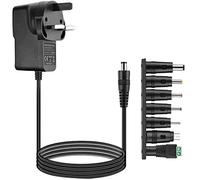 5V 2A Power Supply Adapter,Universal AC/DC Power Supply with 7 Tips Connector DC Plugs Adapter Multi Plug for LED Strip Lights,TV Box,Speaker,Router,Audio,Home Appliances and More