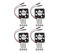 5V 3007 Silent Fan for Raspberry Pi 4 3 B+ for zero - Compact Radial Blower Style Cooler for CPU - Quiet Operation for Mobile Phone Holder Fan Mods Black 30x30x7mm(4PCS)