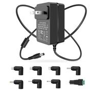 5V 3A Power Supply Adapter, 100~240V AC to DC 5 Volt 3A 2.5A 2.0A 1.5A 1A 0.5A Converter with 9 Tips for Led Strip, String Lights, CCTV Cameras, Security System and More