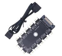 5V 3pin ARGB Sync Hub ARGB LED Hub Easy Installation and Stable Signal Transmission on PC 4.5A Current Lighting Controller