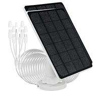 5V-3W Solar Panel for Security Camera with micorUSB/Type-C/DC3513 Connectors, IP65 Waterproof, 3m Charging Cable, Compatible with Reolink argus3/3pro/pt altru/2/2E/eco/pro/pt 2k/pt/go/go Plus (2)