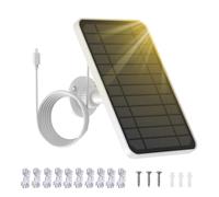 5V 4W Solar Panel for Eufy Security Camera Solar Panel Charger Compitable with Eufycam 2C/Eufycam 2C Pro/Eufycam 2 Pro/2/Eufycam E20/ E40, with 360° Adjustment Mount 9.8ft Charging Cord