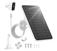 5V 4W Solar Panel for Eufycam, eufycam Security Camera Solar Panel Charger Compatible with Eufy 2C/Eufy 2C Pro,Eufy 2/2 Pro,Eufycam E20/E40, with 360° Adjustment Mount and 9.8ft Charging Cord