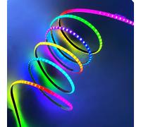 5V 5mm RGB IC COB LED Strip,3 Meter WS2812b 160 LEDs/m Ultra Narrow 5mm Individually Addressable 160Pixels/m Dream Color COB Tape Light for Home DIY Decoration (5V-5mm Width-160LEDs/m, 3M/9.84FT)
