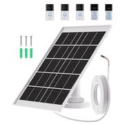 5V 5W Solar Panel for Ring Doorbell,Compatible with Ring Battery Video Doorbell Plus,Ring Video Doorbell 3/Doorbell 3 Plus,Ring Doorbell 4,With Adjustable Security Mount and 13.1ft/4M Charger Cable