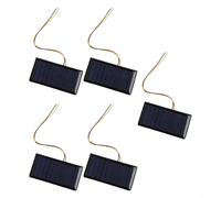 5V 60mA Solar Panel 0.3W for DIY Solar Chargers and Small Scale Renewable Energy Setups in Outdoor Areas (5pcs)