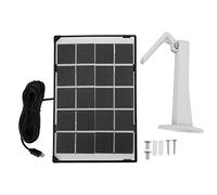 5V 6W Portable Solar Panel Kit, Polycrystalline Silicon Solar Charging Panel with Mini USB Port, Lightweight Foldable Design for Outdoor Travelling, Camping and Emergency Power