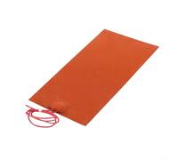 5V 80W Silicone Heating Pad 100x200mm Soft Rubber Heater Fast Warmth Moisture-Proof for Car Fuel Tank Water Battery Insulation Orange