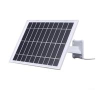 5V 8W Type C Solar Panel Charger for Outdoor Security Cameras | A-Grade Monocrystalline Silicon with For Cable | Efficient Power Supply for Low-Voltage(Black)