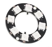 5V Addressable RGB Ring Module for Arduino W 812, Chain Multiple Rings for Enhanced Project Flexibility (8LED)