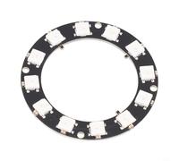 5V Addressable RGB Ring Module for Arduino W 812, Chain Multiple Rings for Enhanced Project Flexibility (12LED)