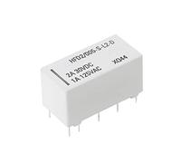 5V Coil Bistable Latching DPDT 2A 30VDC 1A 125VAC HFD2/005-S-L2-D Realy Module Board Harness Replacement Channel Computer Control Components Terminals Parts Wire Switches Solid Box