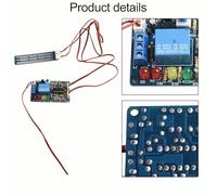 5v Dc Liquid Level Controller Sensor Module for Automatic Water Fill Drain Systems - 10a/250v Relay Tri-Color Led Indication (Red/Yellow/Green) 42×69mm PCB Controller Having 86×21mm Sensor Probe