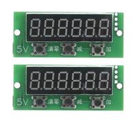 5V Digital Counter Module 6 Digital Red Display With Addition/Subtraction (0-999999) Memory Function Power Supply Addition Subtraction Counter With Memory