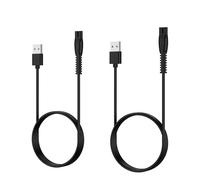 5V Razor Charger Cord Compatible with Philips Norelco Oneblade 360 Electric Shaver Replacement Charging Power Cable for QP2724, QP2834, MG5910, MG7910, MG9510, X5006 Trimmer for Men - 2 Pack
