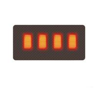 5V Rechargeable Heated Seat Pad Featuring USB Power and Three Temperature Levels with Four Zone Heating Design for Targeted Comfort and Warmth in Cold Environments(Brown 45x90cm)