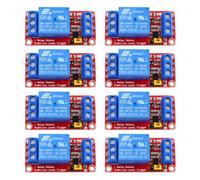 5V Relay Module 8 Pack, 1 Channel Relay Board with Optocoupler Isolation, High Low Level Trigger DC 5V Relay Switch Module for Arduino Raspberry Pi PIC AVR MCU DIY Projects