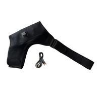 5V Shoulder Brace with Heat 46.5x34.5 Cm Shoulders Heating Brace with Adjustable 3-Level Heat and Vibratio USB Heating Pad Shoulders Wrap Fits Left Or Right Shoulder of Men Women