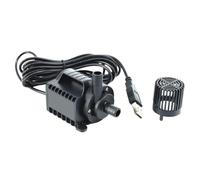 5V Submersible Water Pump 0-600L/H Small Fountain Pump 8 Levels Adjustable with 0-7.2Ft Lift USB Compatible with Pool(Black)