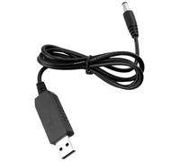 5V To 12V Step Up Cable - USB Voltage Converter Power | DC Jack 5.5x2.1mm Plug | 5V Input To 12V Output + DC Male Connector | Tin Plated Copper Core Wire | For Router Fan & Table Lamp