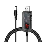 5V to 12V Step Up Converter Cable Overcurrent Safeguards USB to DC5.5mm Converter Cord for Reliability Electronics Charging Power Cable