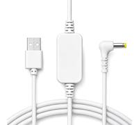5V to 12V USB Step Up Cable, 4.0 x 1.7mm DC Plug, 1m, White