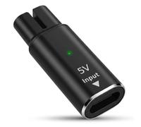 5V Type-C Shaver Adapter Charging Converter Compatible with Philips One Blade QP2824/ QP2724/ QP2734/ QP2834/ S3145/ S5887/ S7887/ MG5950/ MG7950/ MG7961 USB-C Shaver Power Replacement Adapter (Black)