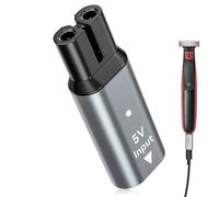 5V Type-C Shaver Adapter, Portable Charging Solution for Philips Shavers, Dual-Slot 5V Converter for Philips QP2724 QP2834 QP4530 MG5910 MG7910 MG9510 QP1924 QP1324 Models