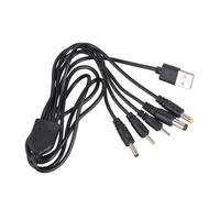 5V USB 2.0mm 2.5mm Power Splitter Cable 1m | 2.0x0.6mm 2.5x0.7mm 3.5x1.35mm Charging Cord for Electric Stand