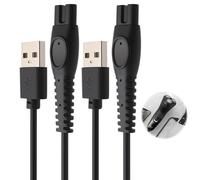 5V USB Charger Cable for Philips One Blade QP2724 QP2720 QP2824 QP4530 QP4631 QP2734 MG7910 MG5910 MG9510 PQ888 PQ889 2400 One Blade Philipp 5V 1A USB Cable for Razor Phillips 2 Pack