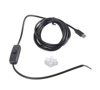 5V USB Device Cable with Change Control 2 Pin Wire Link for Small Appliances Desk Admirers Safe PVC Substance USB Link Cable