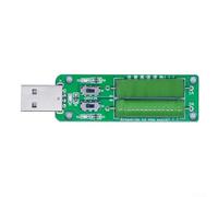 5V USB Load Tester with Adjustable 1A 2A 3A Current Settings and Dedicated Visual Indicators for Power Supply Load Characterization and Validation
