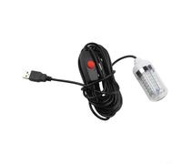 5V USB Rechargeable Underwater LED Fishing Light for Night Luring, Waterproof Fish Finder Lamp for Bass Trout Squid Shrimp, Portable Green White Yellow Blue(yelllow)
