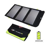 (5V21W 10000mAh) Flexible Foldable Solar Panel 5V 18V High Efficience Solar Battery Charger 21W Solar Phone Charger for Travel Iphone