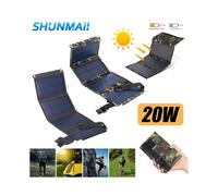 (5W 2V) 20W/30W 5V Cell Charger Dual Usb Solar Power Panel Foldable Emergency Charging Panel for Came Tablet for Smartphone Supplies