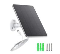 5W 5V Solar Panel Suitable for Ring/Eufy/Blink doorbells and Security Cameras, Weatherproof mini Solar Charger with USB Output, Providing Continuous Power, Easy to Install
