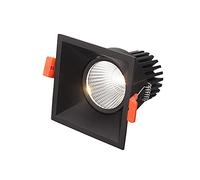 5W/7W/10W Modern Square Anti-glare LED Downlights Ceiling Indoor Aluminum Embedded COB Ceiling Light, 2700K-4000K Channel Entrance High-brightness Recessed Lighting, Ra>93, AC110-240V Fitting