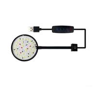 5W 7W USB Aquarium Clip On Light with 360 Degree Flexible Adjustment for Fish and For Turtle Tanks, Waterproof ABS Material with External and Built In Switch USB Operation (5w)