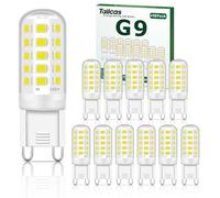 5W G9 Led Bulbs, Cool White Led G9 Bulb, Equivalent to 40W-50W G9 Halogen Bulb, 5W 500lm 6000 Kelvin 220-240V No Flicker Non-Dimmable Energy Saving G9 Bulb, for Chandeliers Home Lighting Decor 12-Pack
