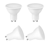 5W GU10 LED Bulbs Cool White - High 400lm Brightness - 50W Halogen Spotlight Equivalent - Wide 120° Beam Angle - Ideal for Kitchen, Bedroom and More [Energy Class F] (5W - Warm White - 3000K, 4 Pcs)