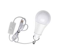 5W LED Bulb 6500K 5V Tent Lamp with Switches USB Camping Lamp for Camping Emergency Light Hiking Emergency Light USB Powered Portable Light