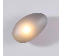 5W LED Nordic Style Glass Pebble Wall Sconce Light for Living Room, Bedroom, Hallway - Warm White