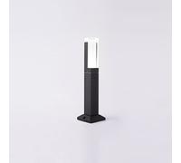 5W LED Outdoor Post Lights - Modern Aluminum Bollard Lamp IP65 Waterproof Warm White Garden Light 500lm for Pathway Patio Lawn Black 40cm Landscape Fixture