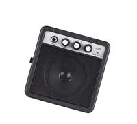 5W Mini Guitar Amplifier Amp Speaker with 3.5mm & 6.35mm Inputs 1/4 Inch Output Supports Volume Tone Adjustment Overdrive(Black)