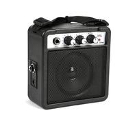 5W Mini Guitar Amplifier Amp Speaker with 3.5mm & 6.35mm Inputs 1/4 Inch Output with Volume Tone Adjustment Overdrive