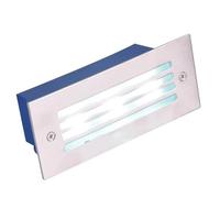 5w Rectangle Garden LED Underground Light - Modern Outdoor Landscape Step Lamp, IP65 Waterproof Outdoor Recessed Spotlights Stair Corner Lights, For Patio Pathway Step Buried Garden Lamp (Color : Whi