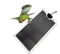 5W Reptile Heating Mat, Reptile Vivarium Heat Mats Heating with 10 Levels Temperature Control, Removable Under Tank Terrarium Heat Mats for Reptiles Turtle Snake Lizard Gecko Spider - 5W/1 7W/15*28cm