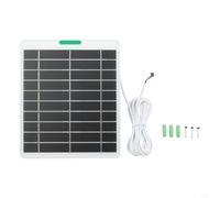 5W Solar Charger for Ring Video Doorbell 4 3 Plus 2 - Monocrystalline Module Flexible Installation Low Light Performance Home Security Black 197x167mm(White)